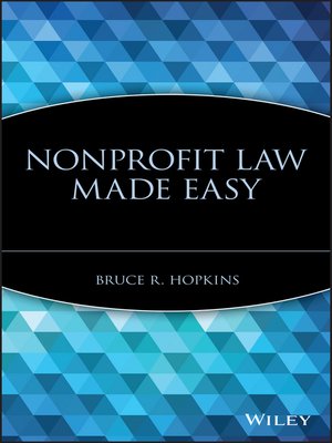 cover image of Nonprofit Law Made Easy